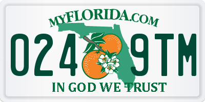 FL license plate 0249TM