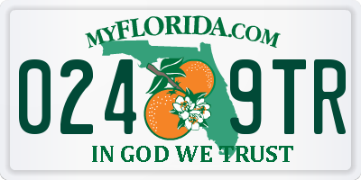 FL license plate 0249TR