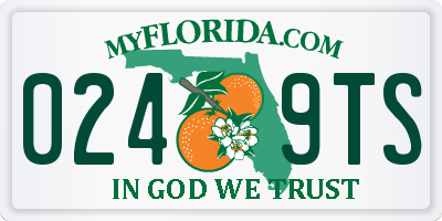 FL license plate 0249TS
