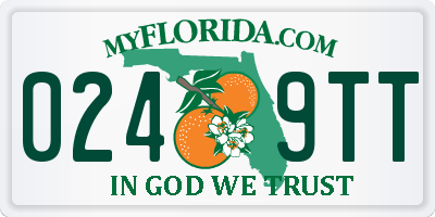 FL license plate 0249TT