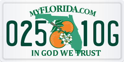 FL license plate 0251OG