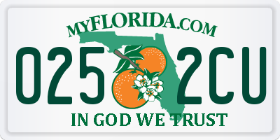 FL license plate 0252CU