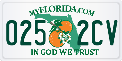 FL license plate 0252CV