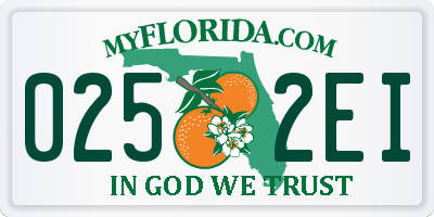 FL license plate 0252EI