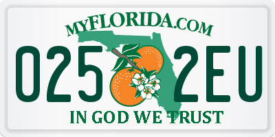 FL license plate 0252EU
