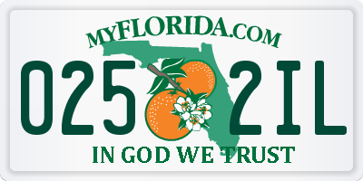 FL license plate 0252IL
