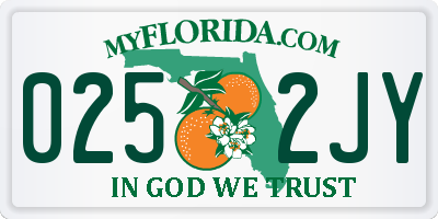 FL license plate 0252JY
