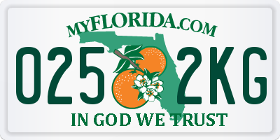 FL license plate 0252KG