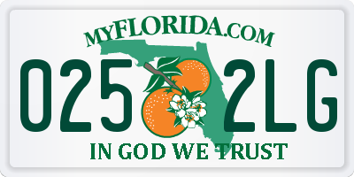 FL license plate 0252LG