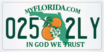 FL license plate 0252LY