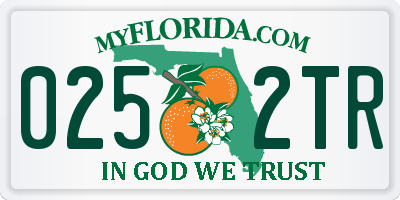 FL license plate 0252TR