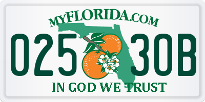 FL license plate 0253OB