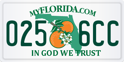 FL license plate 0256CC