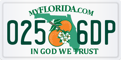 FL license plate 0256DP