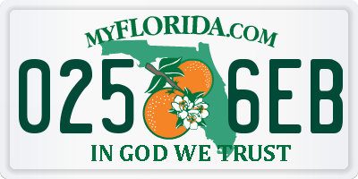 FL license plate 0256EB