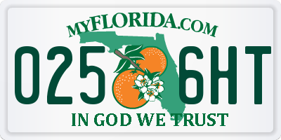FL license plate 0256HT