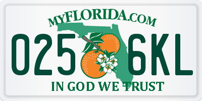 FL license plate 0256KL