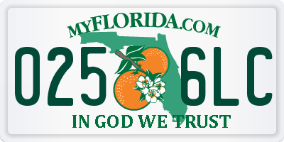 FL license plate 0256LC