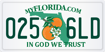 FL license plate 0256LD