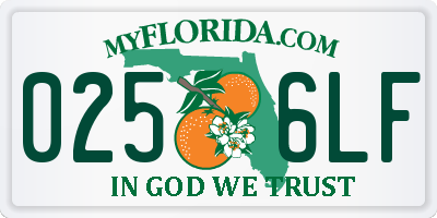 FL license plate 0256LF