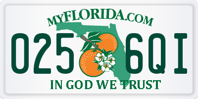 FL license plate 0256QI