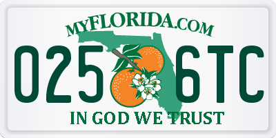 FL license plate 0256TC