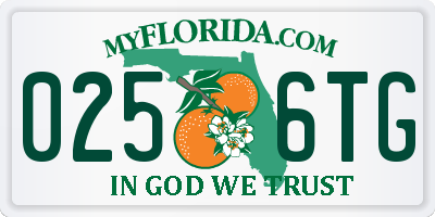 FL license plate 0256TG