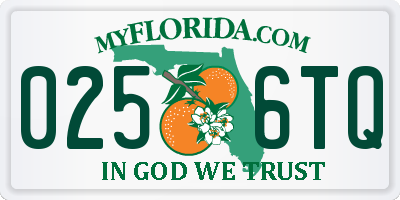 FL license plate 0256TQ