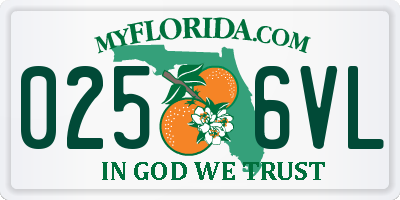 FL license plate 0256VL