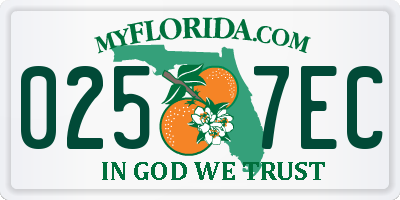 FL license plate 0257EC