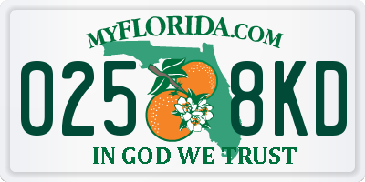 FL license plate 0258KD