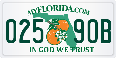 FL license plate 0259OB