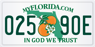 FL license plate 0259OE
