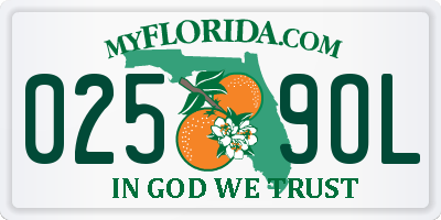 FL license plate 0259OL