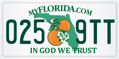 FL license plate 0259TT