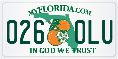 FL license plate 0260LU