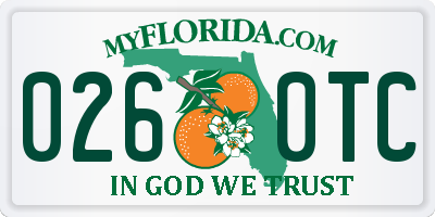 FL license plate 0260TC