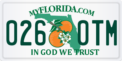 FL license plate 0260TM