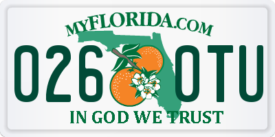 FL license plate 0260TU