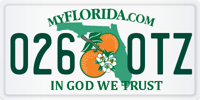 FL license plate 0260TZ