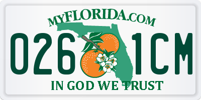 FL license plate 0261CM