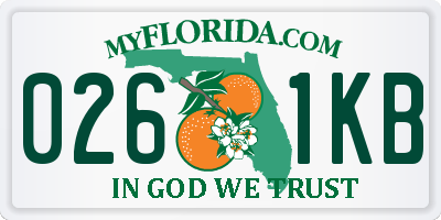 FL license plate 0261KB