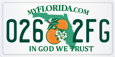 FL license plate 0262FG
