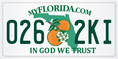 FL license plate 0262KI