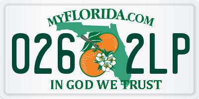 FL license plate 0262LP