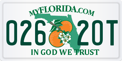 FL license plate 0262OT