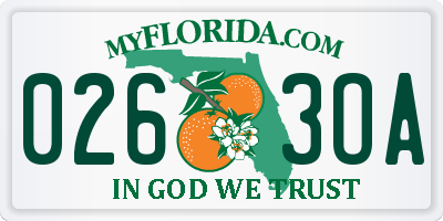 FL license plate 0263OA