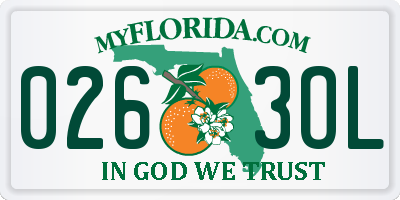 FL license plate 0263OL