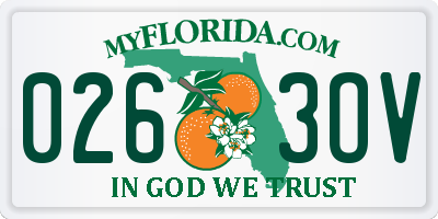 FL license plate 0263OV