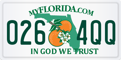 FL license plate 0264QQ